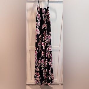 Free People Floral  Black and Pink Women's Skirt